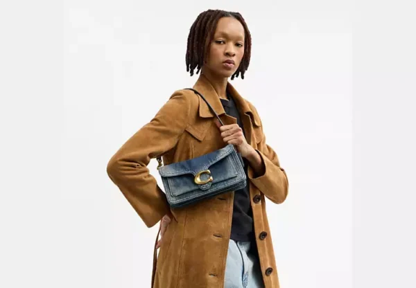Tabby Shoulder Bag 26 In Regenerative Cotton Denim